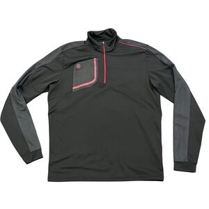 Galvin‎ Green Mens Black 1/4 Zip Golf Pullover Sweatshirt Red Men's XL Athletic